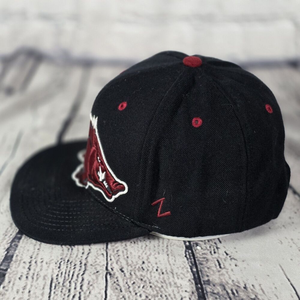 Vintage Zephyr Arkansas Razorback Fitted 7 1/4 Wool Blend Cap - Picture 2 of 7